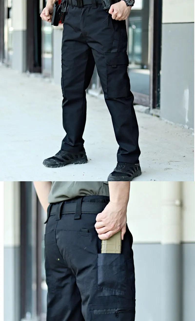 New Tactical Work Pants Men Outdoor Cargo Trousers Multi-pocket Waterproof Pant Autumn Spring Outdoor Workwear Hiking Trousers - MANDOTOS