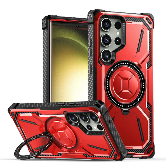 Phone Case Ring Magnetic Drop-resistant Protective Cover - MANDOTOS