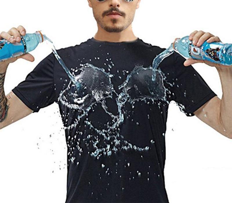 Quick-drying Waterproof Anti-fouling T-shirt Couple Half Sleeve Bottoming Shirt - MANDOTOS