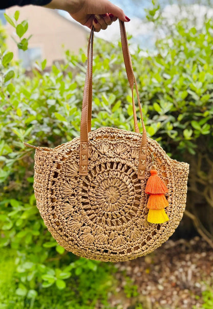 Summer Isle Straw Tote - MANDOTOS
