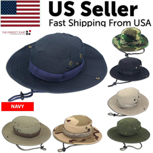 Safari Camo Sun Hat: Mesh Boonie for Outdoors - MANDOTOS