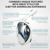 Seamless Snorkel Dive Mask - MANDOTOS