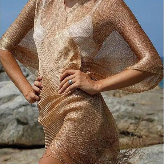 Seaside Elegance Women's Cover-Up - MANDOTOS