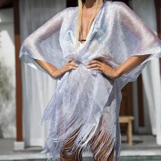 Seaside Elegance Women's Cover-Up - MANDOTOS