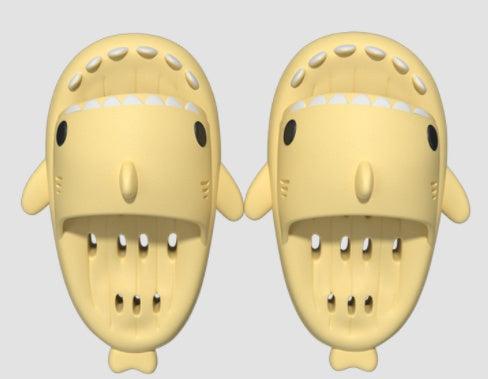 Shark Slippers With Drain Holes Shower Shoes For Women Quick Drying Eva Pool Shark Slides Beach Sandals With Drain Holes - MANDOTOS