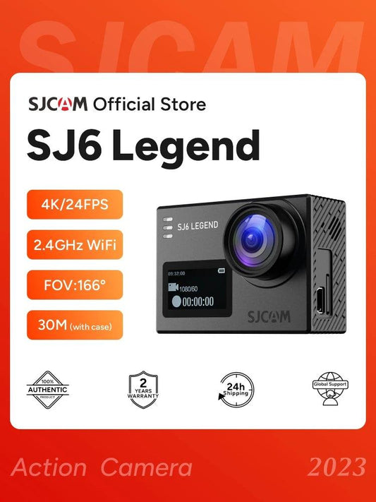SJCAM SJ6 Legend Action Camera with 4K action cam 30M Waterproof 2.4G WiFi 2.0" Touch Screen sports camera action bicycle helmet - MANDOTOS