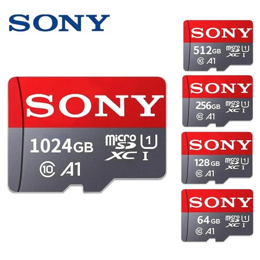 SONY Micro SD Memory Card Class 10 1TB 512GB 256GB 128GB 64GB 32GB Micro SD TF Flash Card 32 64 128 GB MicroSD for Phone Camera - MANDOTOS