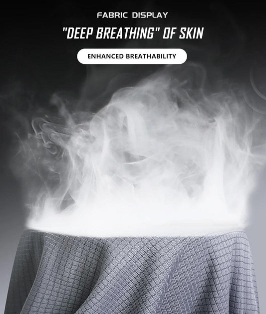 Summer Ice Silk Long Sleeve T-Shirt Men 2023 New Quick Dry Breathable Air Conditioning Outdoor Sun Protection Running Outer Wear - MANDOTOS