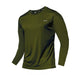 Summer Ice Silk Long Sleeve T-Shirt Men 2023 New Quick Dry Breathable Air Conditioning Outdoor Sun Protection Running Outer Wear - MANDOTOS