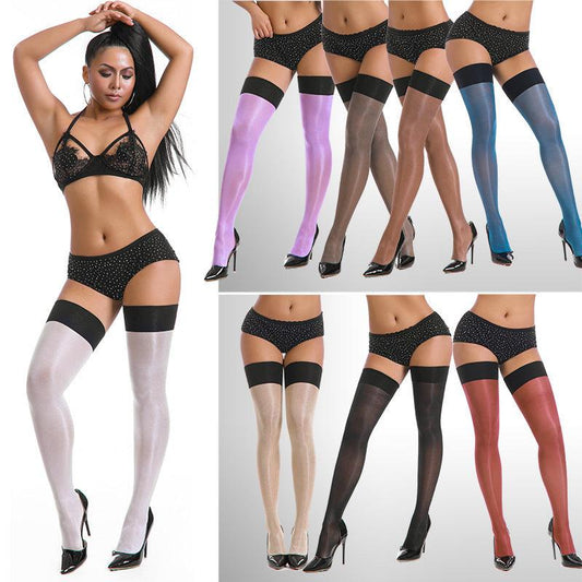 Thigh High Socks Sexy Shiny Knee Stockings Wholesale - MANDOTOS
