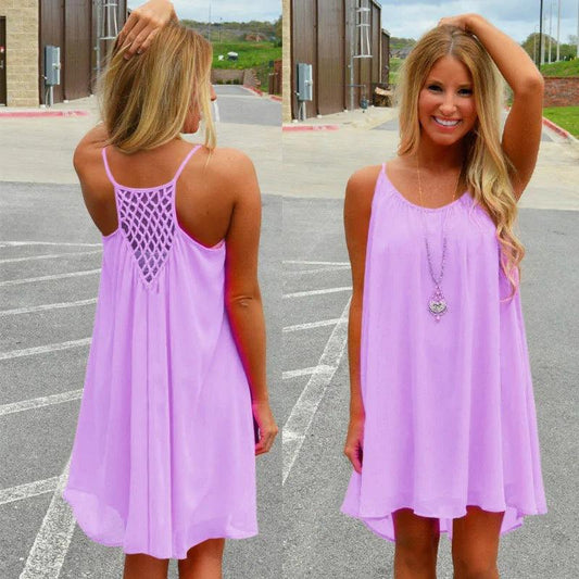 Seaside Chiffon Sundress - MANDOTOS