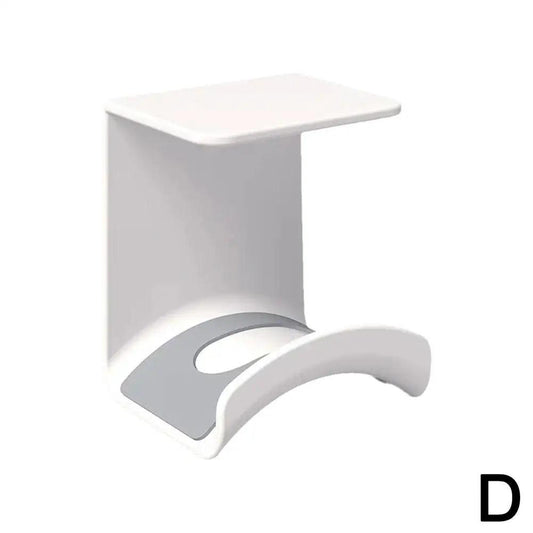 Universal Headphone Stand Adhensive Plastic Wall Mount Hanger Under Desk Headset Rack Holder Support For Gaming Earphone Bracket - MANDOTOS