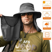 UV Defense Wide Brim Hat for Outdoor Adventures - MANDOTOS