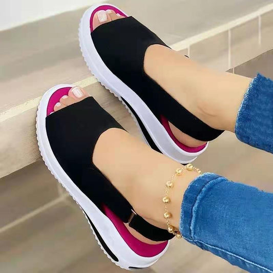 Velcro Casual Summer Women Sandals Fish Mouth Sandals - MANDOTOS