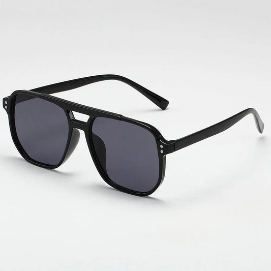 Vintage Men Women Big Sunglasses Men Square Shades Brand Designer Unisex Sun Glasses Black Lense Male Female Sunglasses UV400 - MANDOTOS