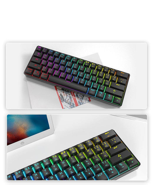 Wireless Bluetooth Mechanical Keyboard Charging Dual-mode Keyboard - MANDOTOS