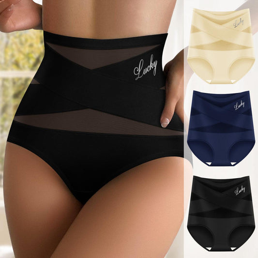 Women's High Waisted Tummy Tightening Hip Lifting Triangle Pants - MANDOTOS
