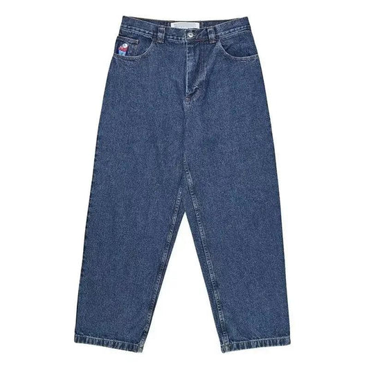 Y2K Big boy Jeans for Men Streetwear Baggy Jeans Embroidery Denim Leisure Simple Dime Pants Women Jeans Mujer Hot traf jean - MANDOTOS