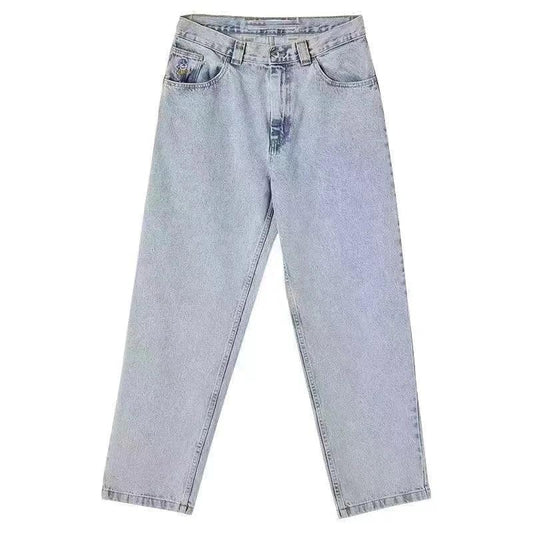 Y2K Big boy Jeans for Men Streetwear Baggy Jeans Embroidery Denim Leisure Simple Dime Pants Women Jeans Mujer Hot traf jean - MANDOTOS