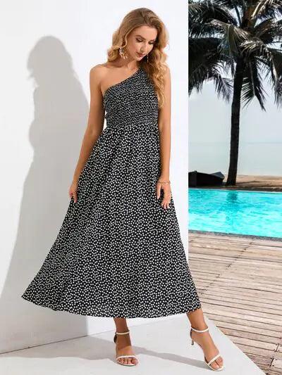 Zoe Asymmetrical Midi Dress - MANDOTOS